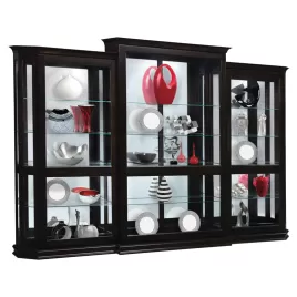 Deluxe Sliding Door Three-Piece Curio