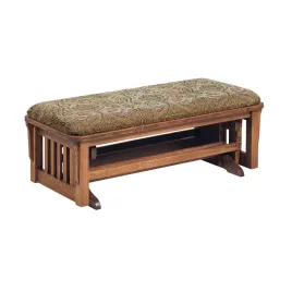 Bow Arm Loveseat Ottoman