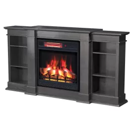 Richmond Electric Fireplace Cabinet with Bookcases
