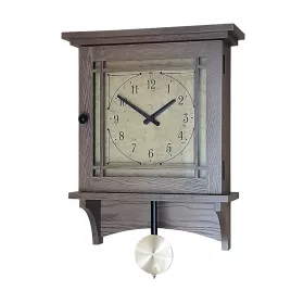 Burlington Wall Clock - Oak with Nature Gray