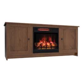 Newport Shaker Electric Fireplace Cabinet