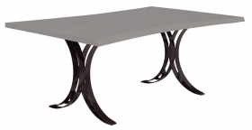 Double Curved Dining Table Base