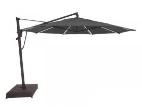 13' Starlight Cantilever Umbrella - Latitude Gray