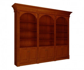 Serenity Triple Library Bookcase with Arches
