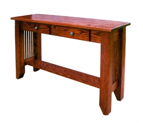 Jericho Mission Sofa Table with Drawers