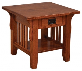 Old World Mission End Table - 22"