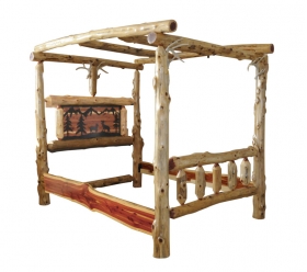 Northwood Traditional Ladder Canopy Bed