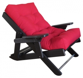 Siesta Folding Chair - Black/Jockey Red
