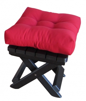 Siesta Folding Footrest - Black/Jockey Red