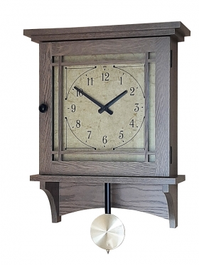Burlington Wall Clock - Oak with Nature Gray