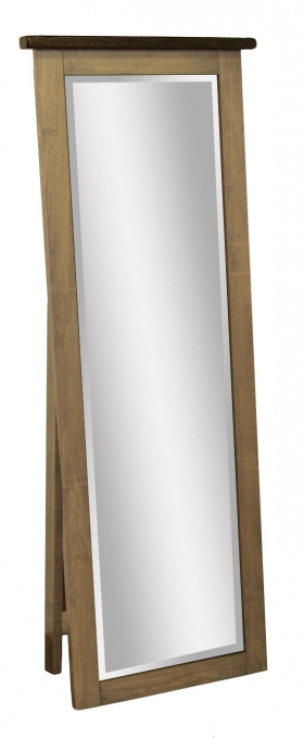 Barn Wood Leaner Mirror with Support