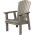 Buckeye Adirondack Chat Chair - Weathered Wood