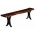 14" x 84" Live Edge Dining Bench with Double Curved Base