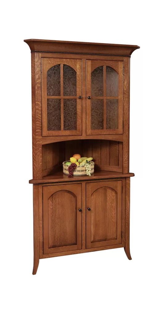 Bunker Hill Short Corner Hutch - No Drawer | Geitgey's Amish