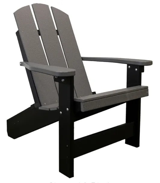 Memories Summertown Adirondack Chair - Charcoal/Black
