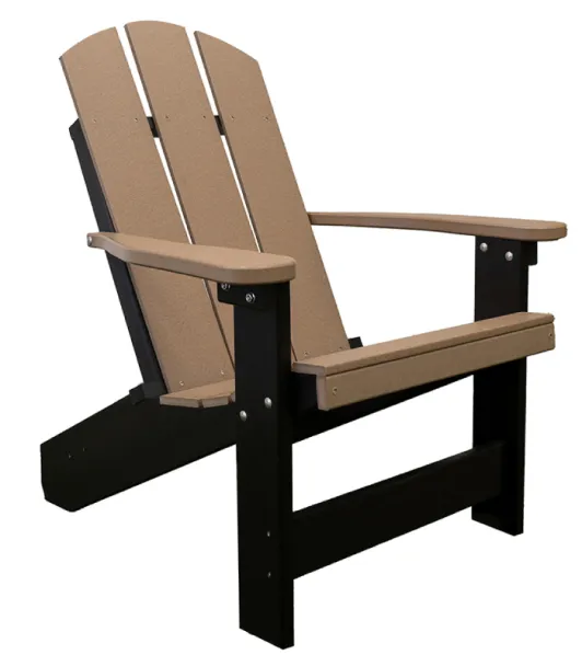 Memories Summertown Adirondack Chair - Weatherwood/Black