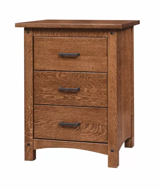 Emory Grand 3 Drawer Nightstand