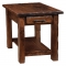 Hand Hewn Open End Table