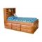 6-Drawer Twin Captain's Bed