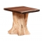 Walnut Stump Base End Table